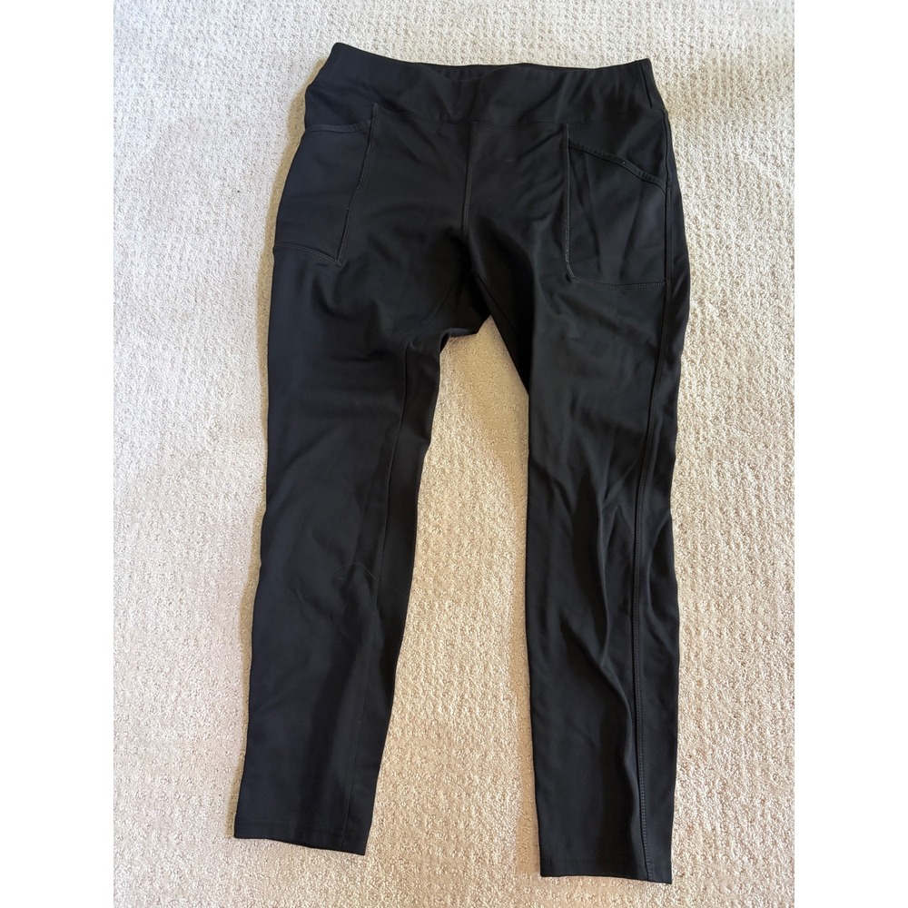 Carhartt Force Fitted Lightweight Utility Leggings Black Fleece Lined 105020 L